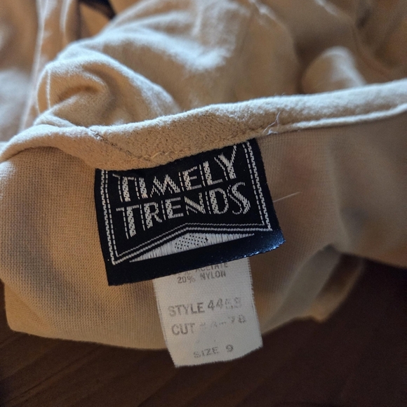 Vintage Tan Faux Suede Western Prairie Dress by Timely Trends / 1980s - Picture 6 of 6